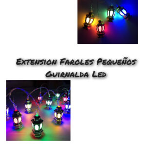 Extensión Faroles dorado Pequeños Guirn