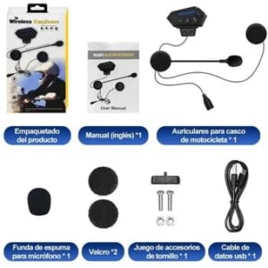 Intercomunicador Inalámbrico Para Casco