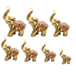 Elefante Dorado Pedreria X 7 Vintage