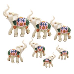 Elefante Blanco X 7 Decoración Galata