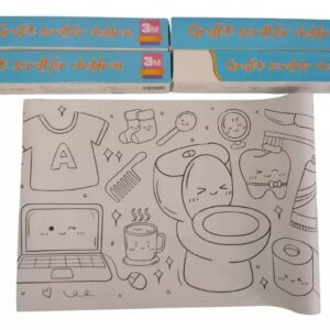 Rollo De Papel Adhesivo Dibujos Colorear