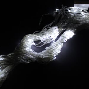 Instalación Cascada navideña Blanca 3m