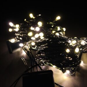 luz led x100 en bolsa cable verde / cal