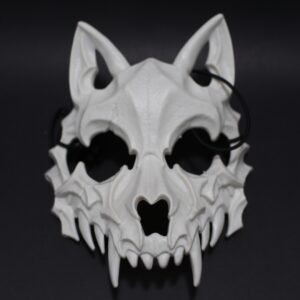 Mascara blanca Calavera animales