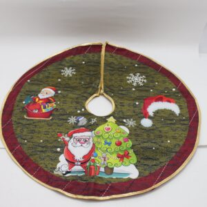 Pie de arbol 57cm estampado papa noel y