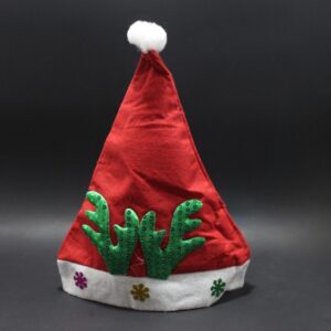 Gorro navideño con cuernos