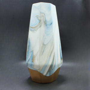 Jarrron decorativo Base dorada 27cm