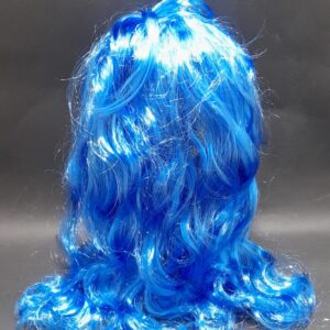 PELUCA ONDULADA AZUL 48CM