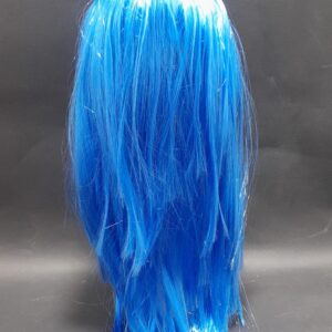PELUCA LARGA LIZA CON FLEQUILLO AZUL