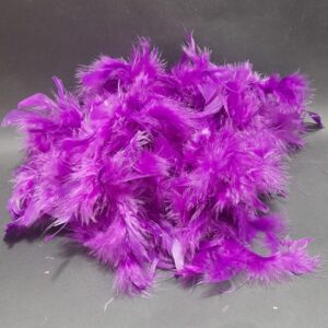 BUFANDA DE PLUMAS BOA MORADO