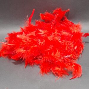 BUFANDA DE PLUMAS BOA ROJA
