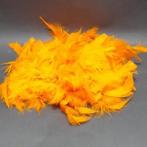 BUFANDA DE PLUMAS BOA NARANJA