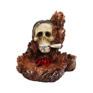 Cenicero Calavera Jefe Indio Mexicano