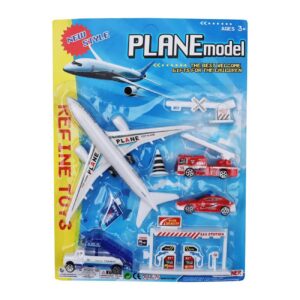 Set Avión Bomberos Carro Juguete