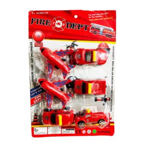Juguete Kit Carro Y Aviones De Bomberos
