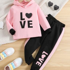 CONJ LOVE NEGRO-ROSA