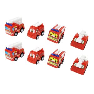 Carros Camión Bomberos De Impulso x8pcs