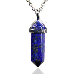 Collar Cuarzo Lapislazuli Pendulo + Estu