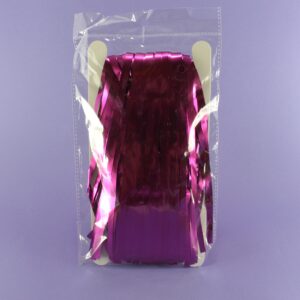 Cortina metalizada color fucsia Mate