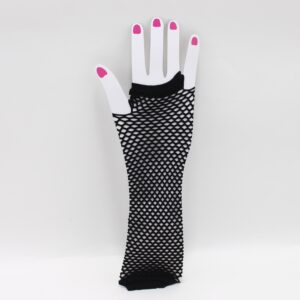 GUANTE MALLA DAMA NEGRA  25CM