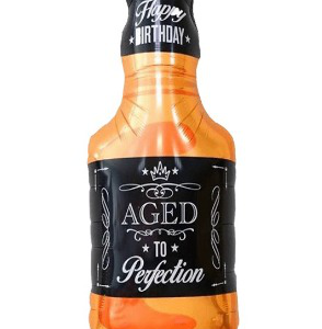 GLOBO METALIZADO BOTELLA AGED HAPPY BIR