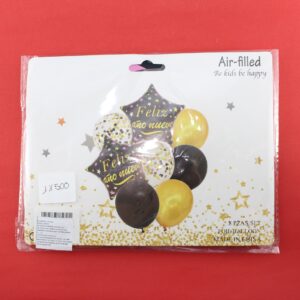 Set de globos feliz año nuevo por 8 pie