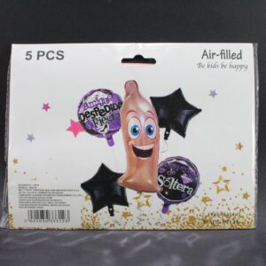 Set globo metalizado para despedida de