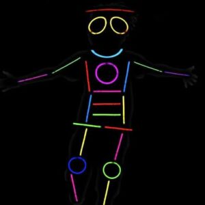 Traje neon hora loca x 136pcs