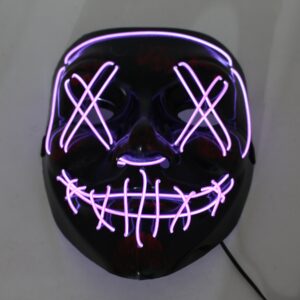 Mascara Hallowen con Luz MORADA