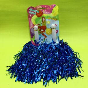 POMPOM METALIZADO AZUL REY 28CM