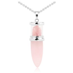 Collar Cuarzo Rosa Estuche