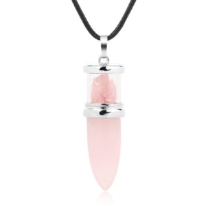 Collar Cuarzo Rosa Estuche