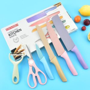 SET CUCHILLO COLORES 6 PIEZAS