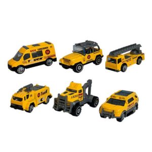 Colección Carros Linea Amarilla x6pcs