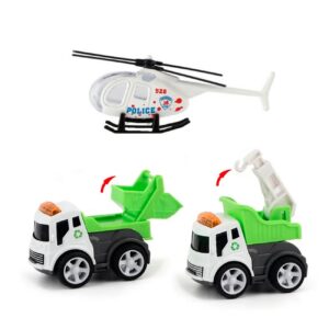 Carros De Impulso Y Helicoptero x3pcs