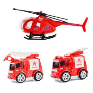 Carros De Impulso Y Helicoptero x3 pcs
