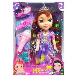 Muñeca Princesa Rapunzel Luces Niña