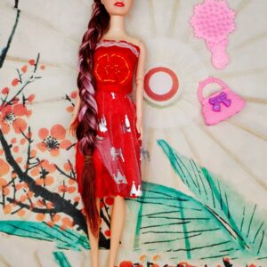 Muñeca Princesa Vestido Rojo Juguete