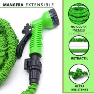 Manguera Expandible con Pistola 15metros