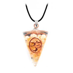 Collar Orgonita Om Cuarzo Citrino Estuch