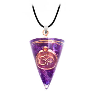 Collar Om Cuarzo Orgonita Amatista Prote