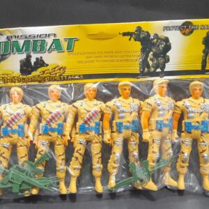JUEGO DE SOLDADOS MISSION COMBAT X6