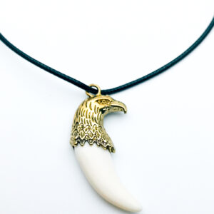 Collar Aguila Colmillo Garra + Estuche
