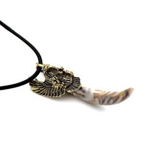 Collar Aguila Garra Colmillo + estuche