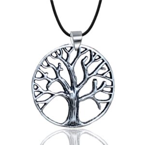 Collar Arbol De La Vida Plateado Cadena