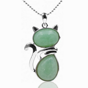 Collar Gato Cuarzo Jade