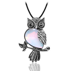 Collar Buho Cuarzo Piedra Luna