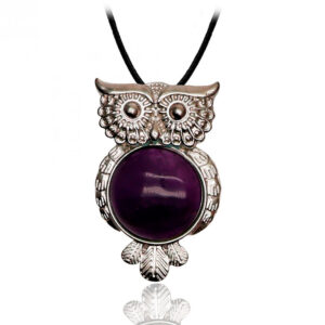 Collar Buho Cuarzo Amatista Sabiduria