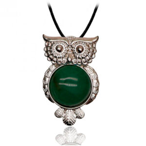 Collar Buho Cuarzo Jade Sabiduria Prot
