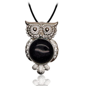 Collar Buho Cuarzo Lluvia De Plata Prote